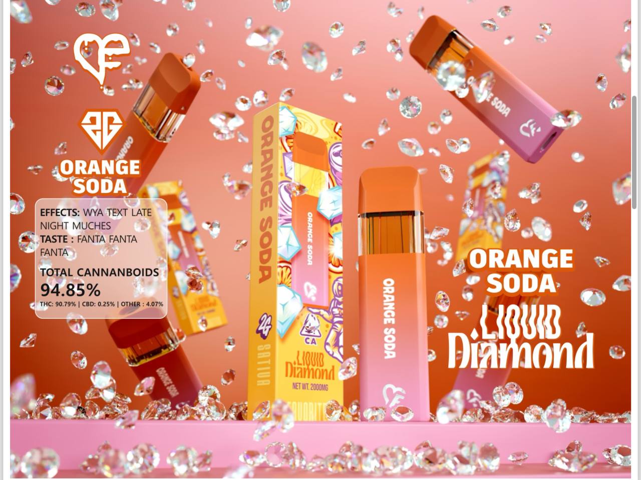 liquid diamond orange soda